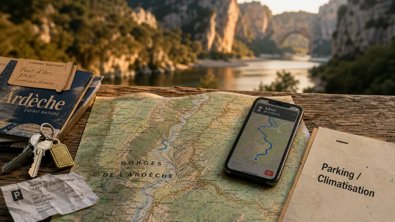 Booking ardèche en août : gorges, villages et itinéraire