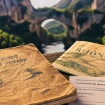 Département 07 Ardèche : carnet et carte avec repères