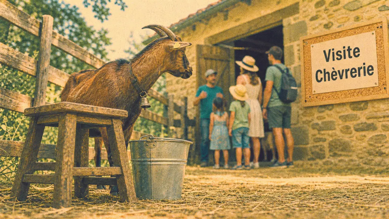 Ferme a visiter ardeche : chèvrerie et visite en famille