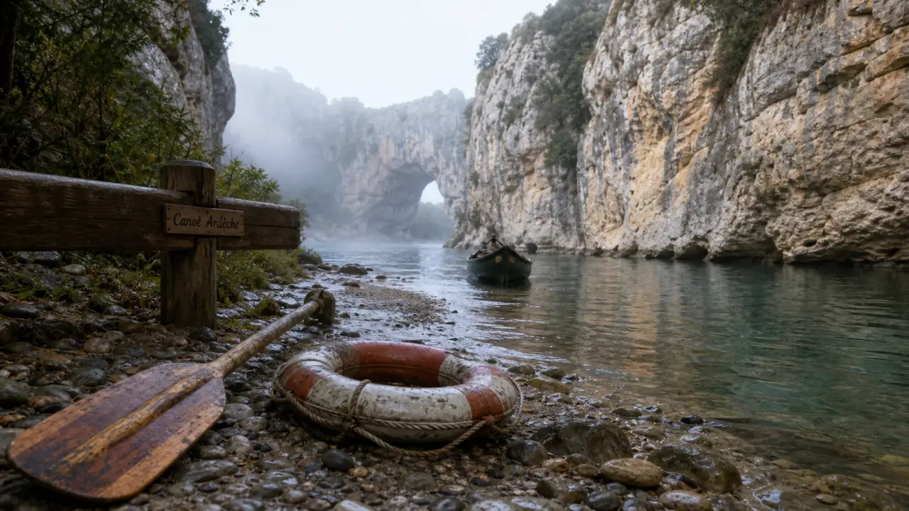Que faire en Ardèche : canoë près du Pont d’Arc