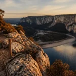 Vue cirque de gens rando