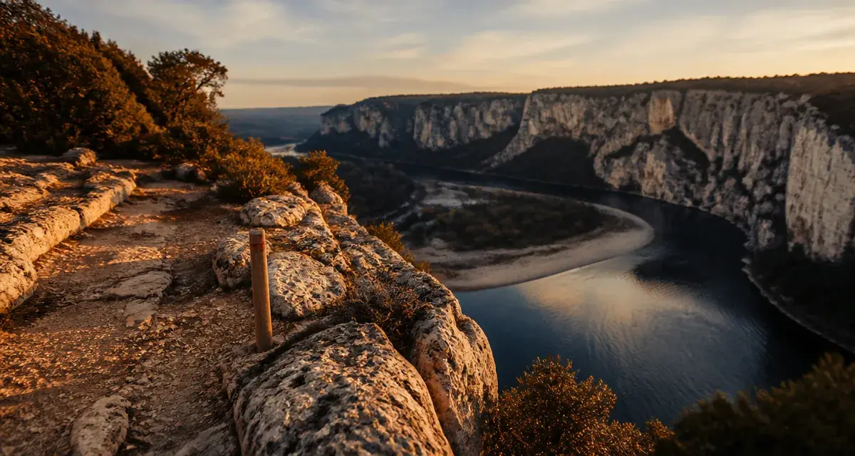 Vue cirque de gens rando
