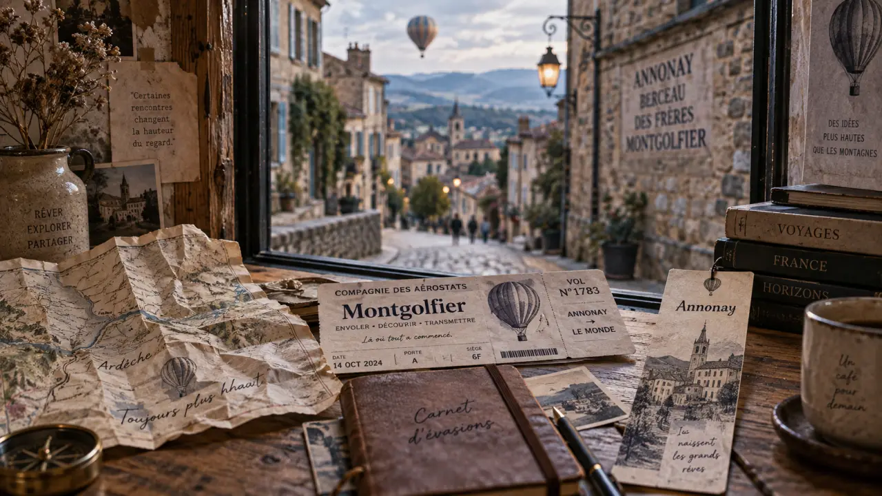 Carte et carnet pour activité annonay et alentours : safari, villages et balades près d’Annonay