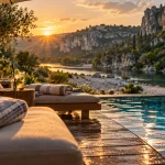 Camping 5etoile ardeche : piscine chauffée et rivière