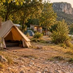 Camping Ardèche : emplacement tente pas cher près de la rivière