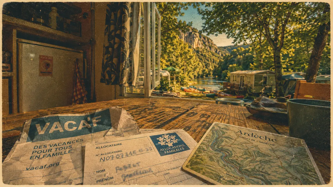 Camping Ardèche VACAF près des gorges, budget maîtrisé et mobil-home