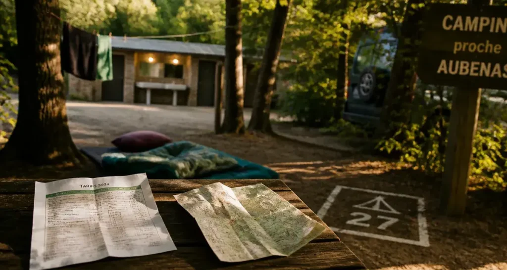 Camping Aubenas pas cher : grille tarifs et emplacement tente