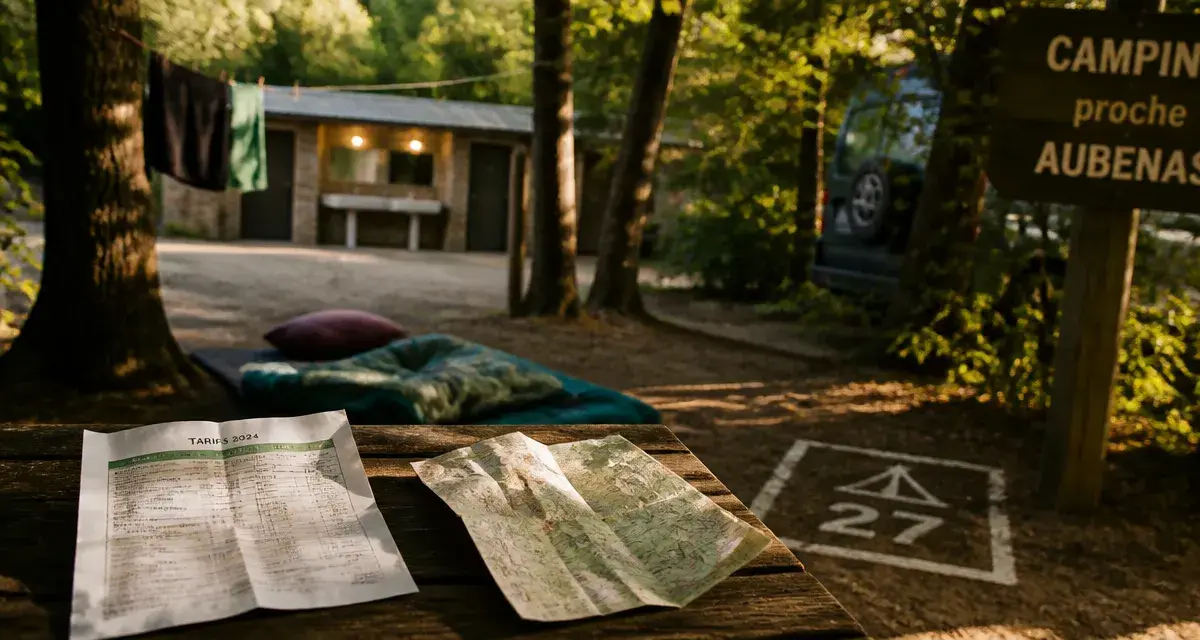 Camping Aubenas pas cher : grille tarifs et emplacement tente