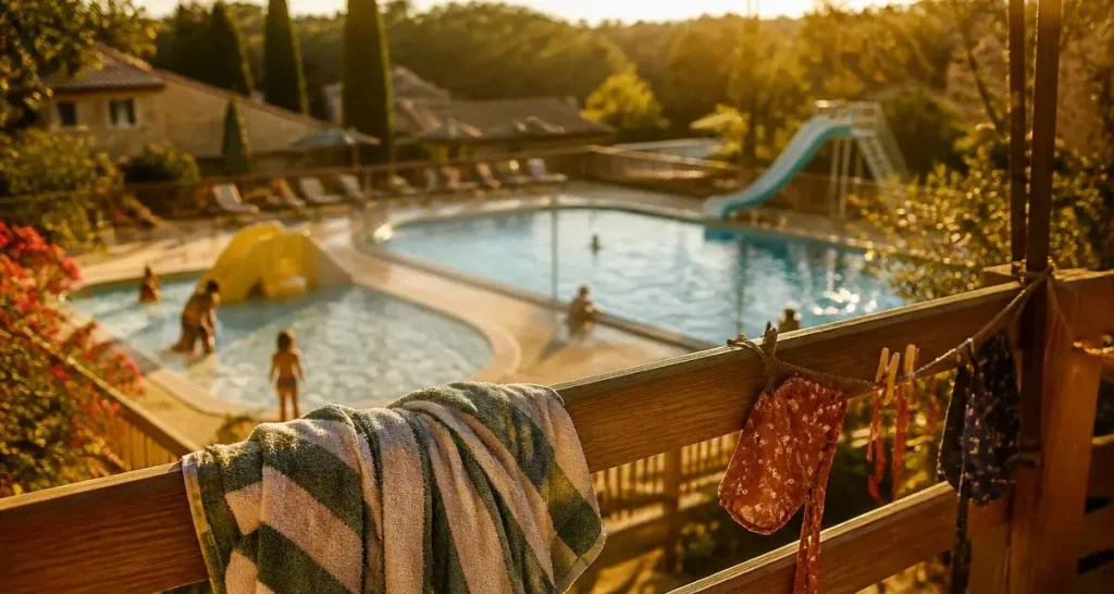 Camping château de boisson : piscine couverte et pataugeoire chauffée