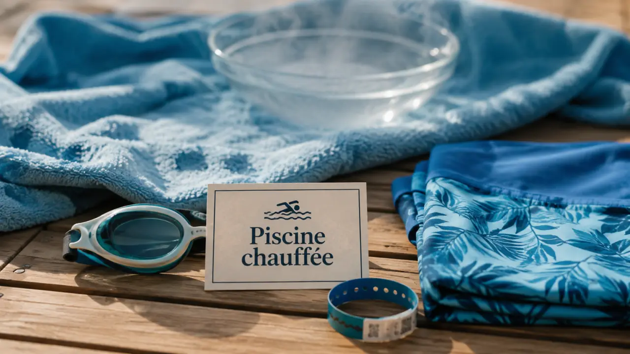 Camping avec piscine chauffée : baignade tiède en terrasse