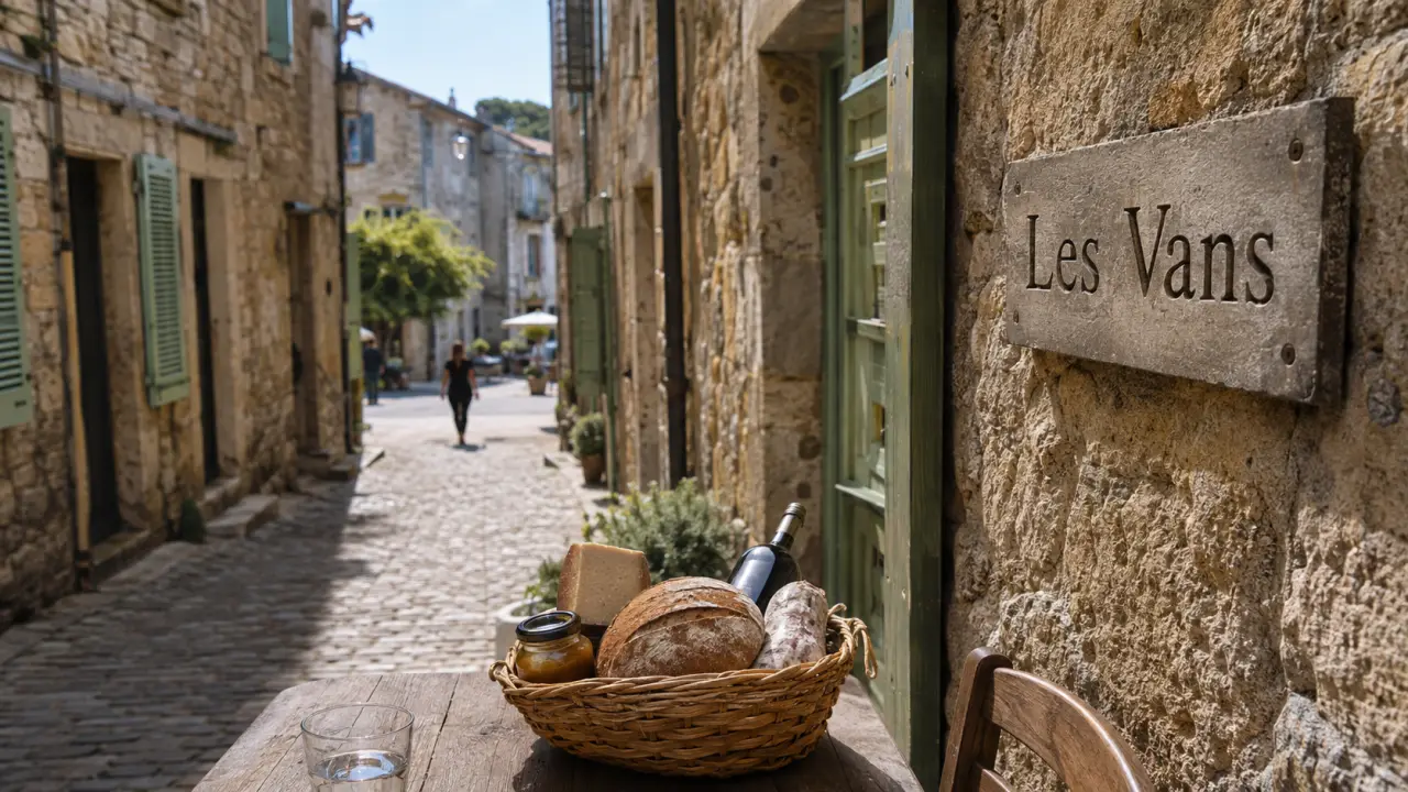 Les vans Ardèche que visiter : ruelles du village des Vans