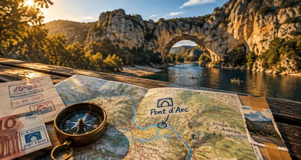 Ardeche site a visiter : Pont d’Arc et gorges calcaires