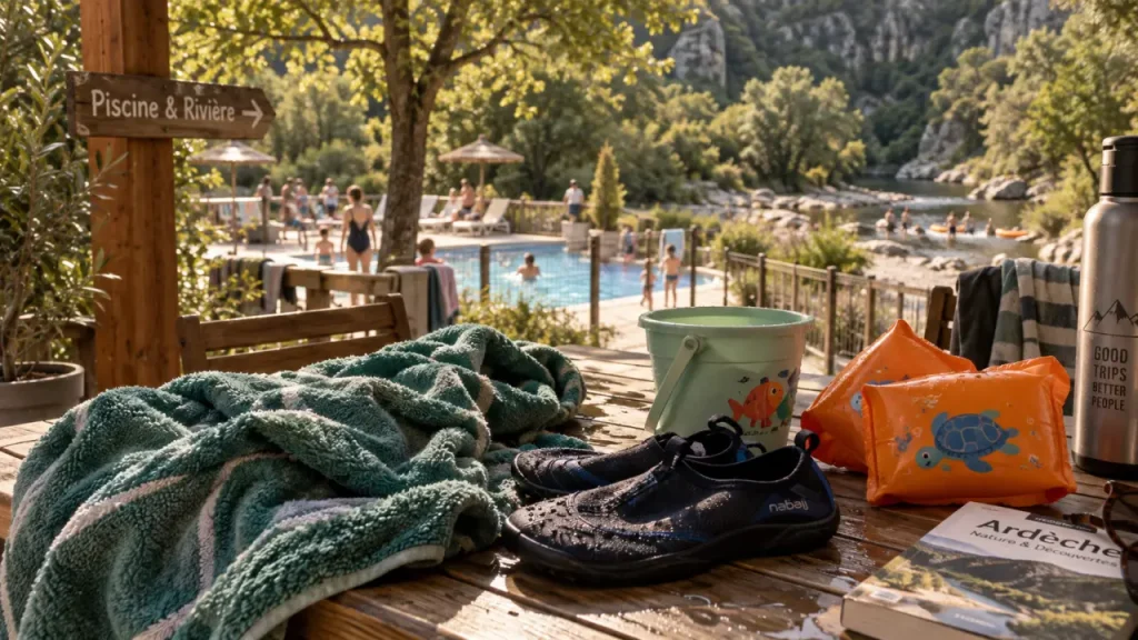 Camping familiale Ardèche : piscine et rivière, enfants