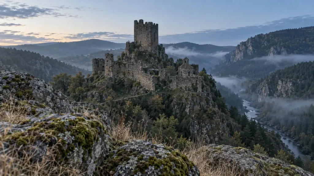 Château de Chalencon : une forteresse médiévale entre donjon, gorges et archéologie