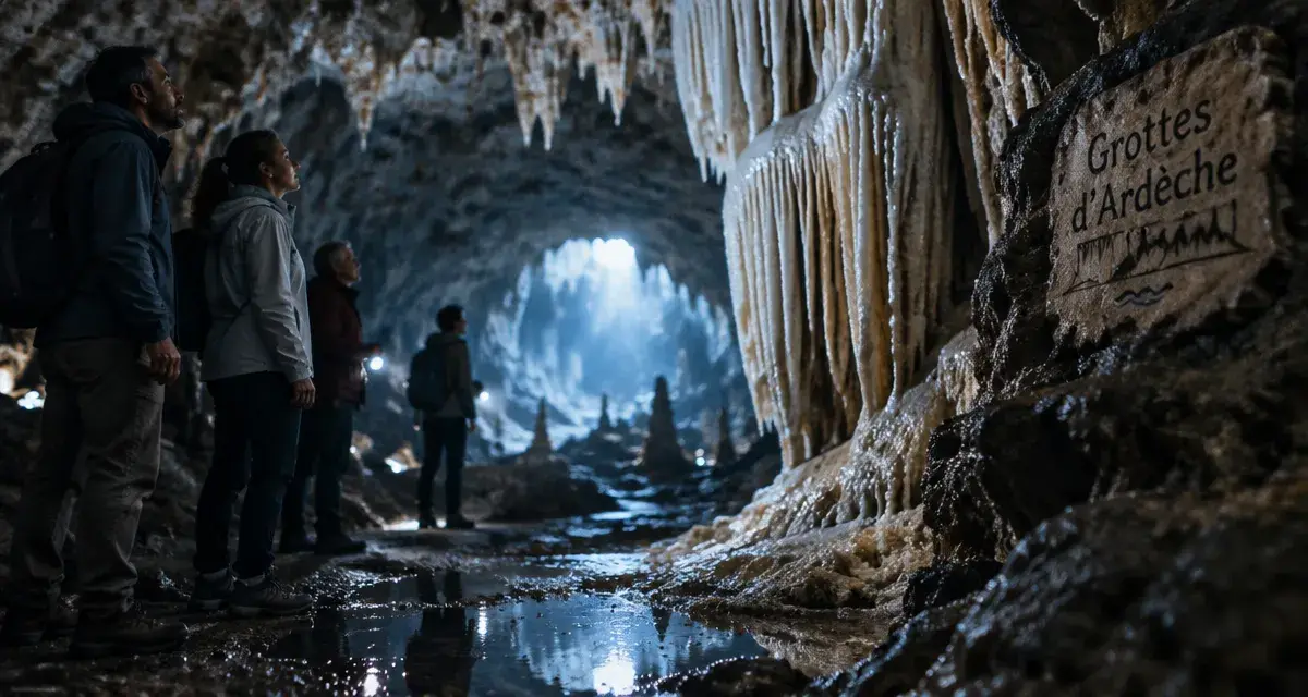 Grottes à visiter en Ardèche : Chauvet 2, Orgnac ou Saint-Marcel, galerie calcaire