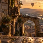Indispensable Annonay : ruelles et montgolfières au golden hour