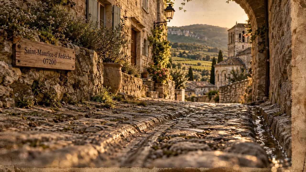 Murce Ardèche village : murets en pierre et ruelles à Saint-Maurice-d’Ardèche