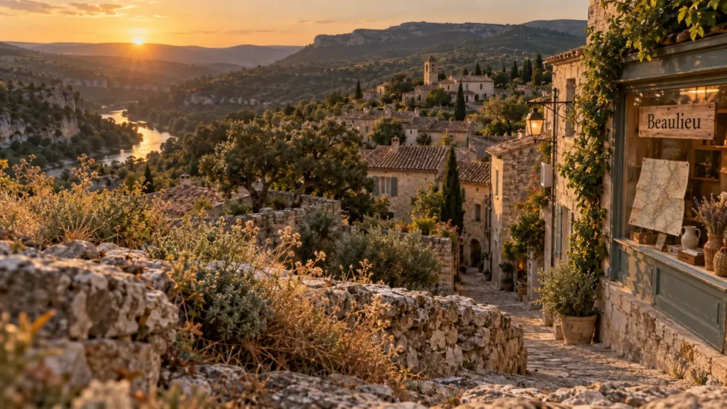 Que faire à Beaulieu Ardèche : village et ruelles sur fond de Chassezac