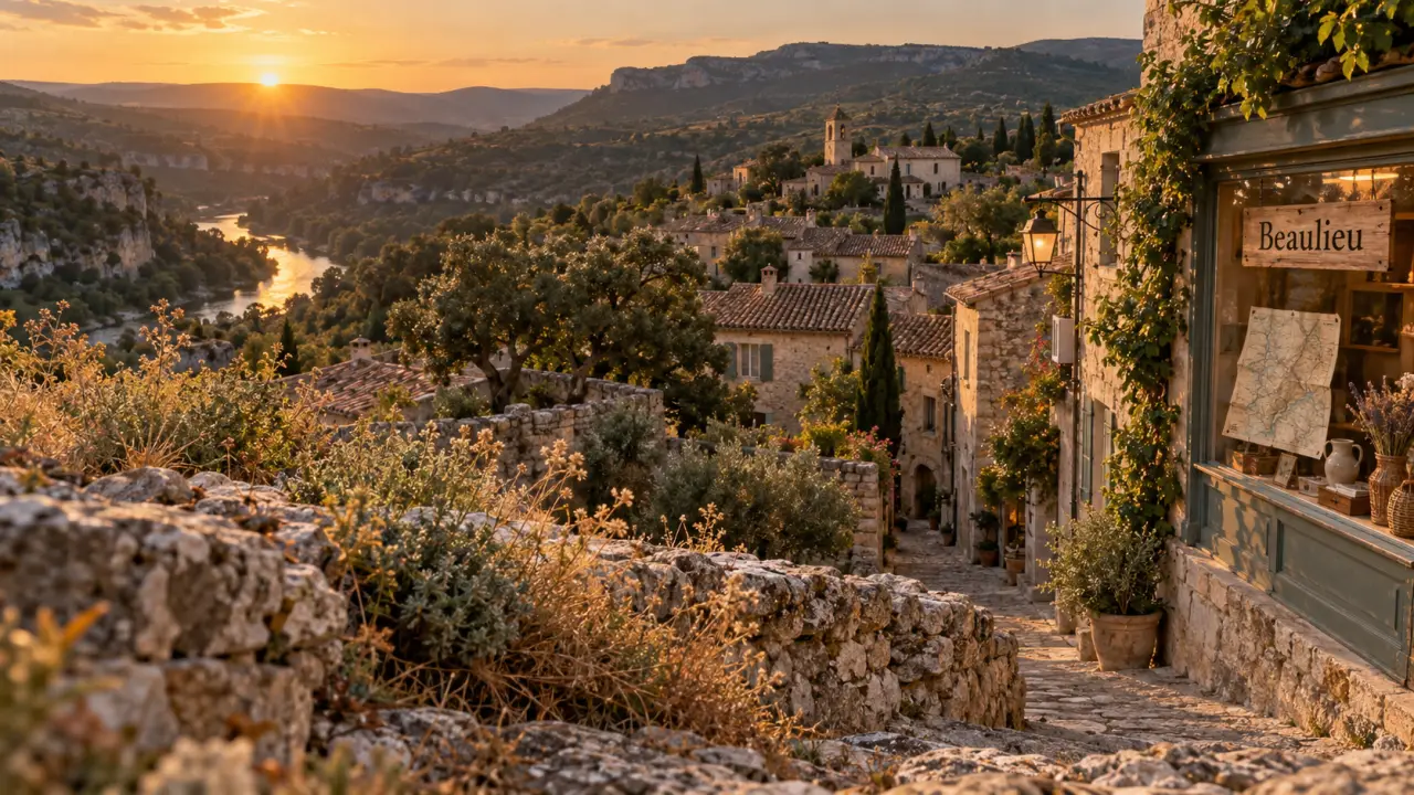 Que faire à Beaulieu Ardèche : village et ruelles sur fond de Chassezac