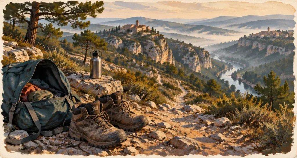 Randonnée 2 jours 1 nuit ardèche, sentier et bivouac au belvédère