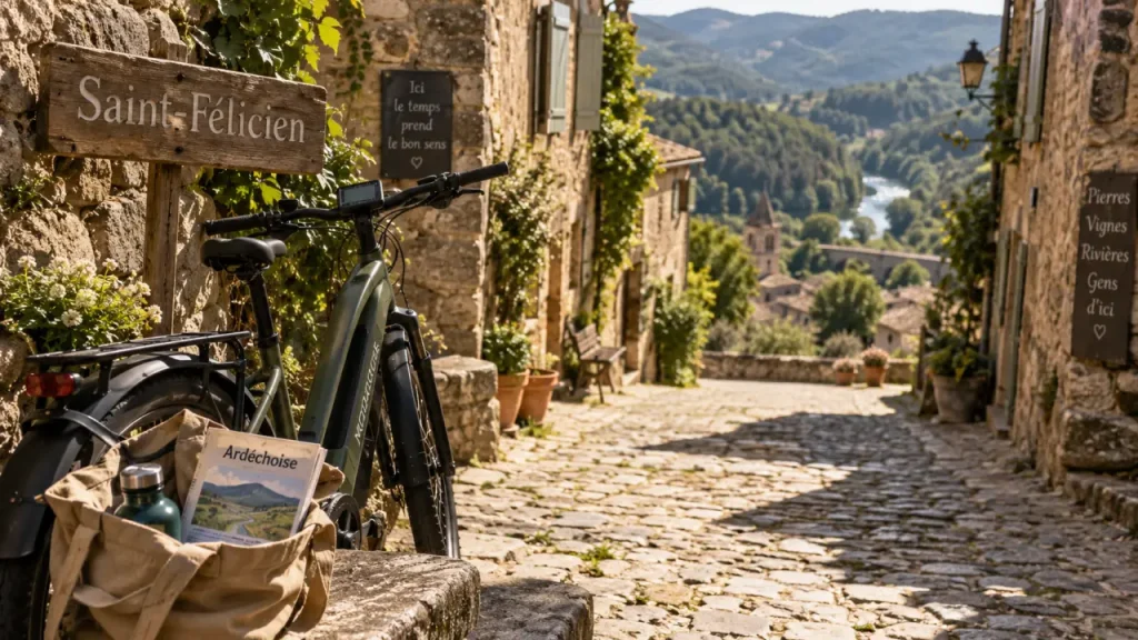 Saint-Félicien en Ardèche réunit patrimoine, nature et culture cycliste